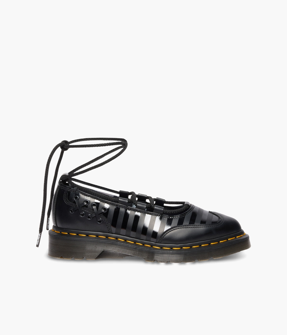 Dr. Martens x Wednesday Elphie II Ballet Flats | Gothic Leather