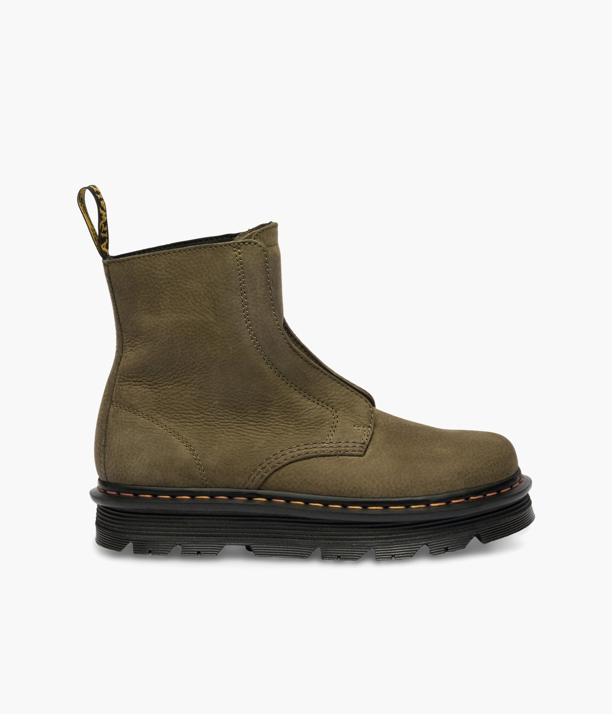 nagons tans Dr. Martens Zebzag Laceless Nubuck Boots | Olive Slip On | NEON Canada