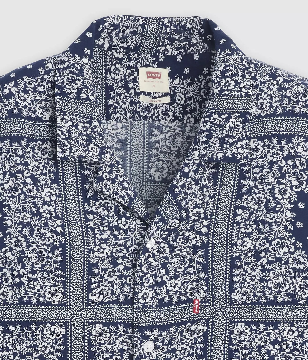 #color_Valentin Bandana Print Dress Blues - Blue