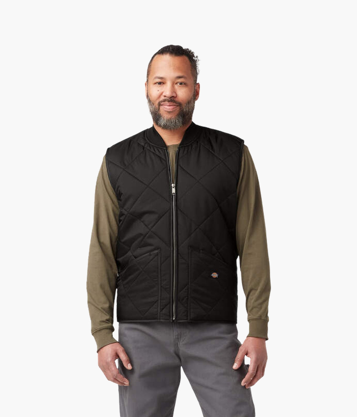 Dickies Men's Quilted Nylon Vest | Water-Resistant & Warm | NEON