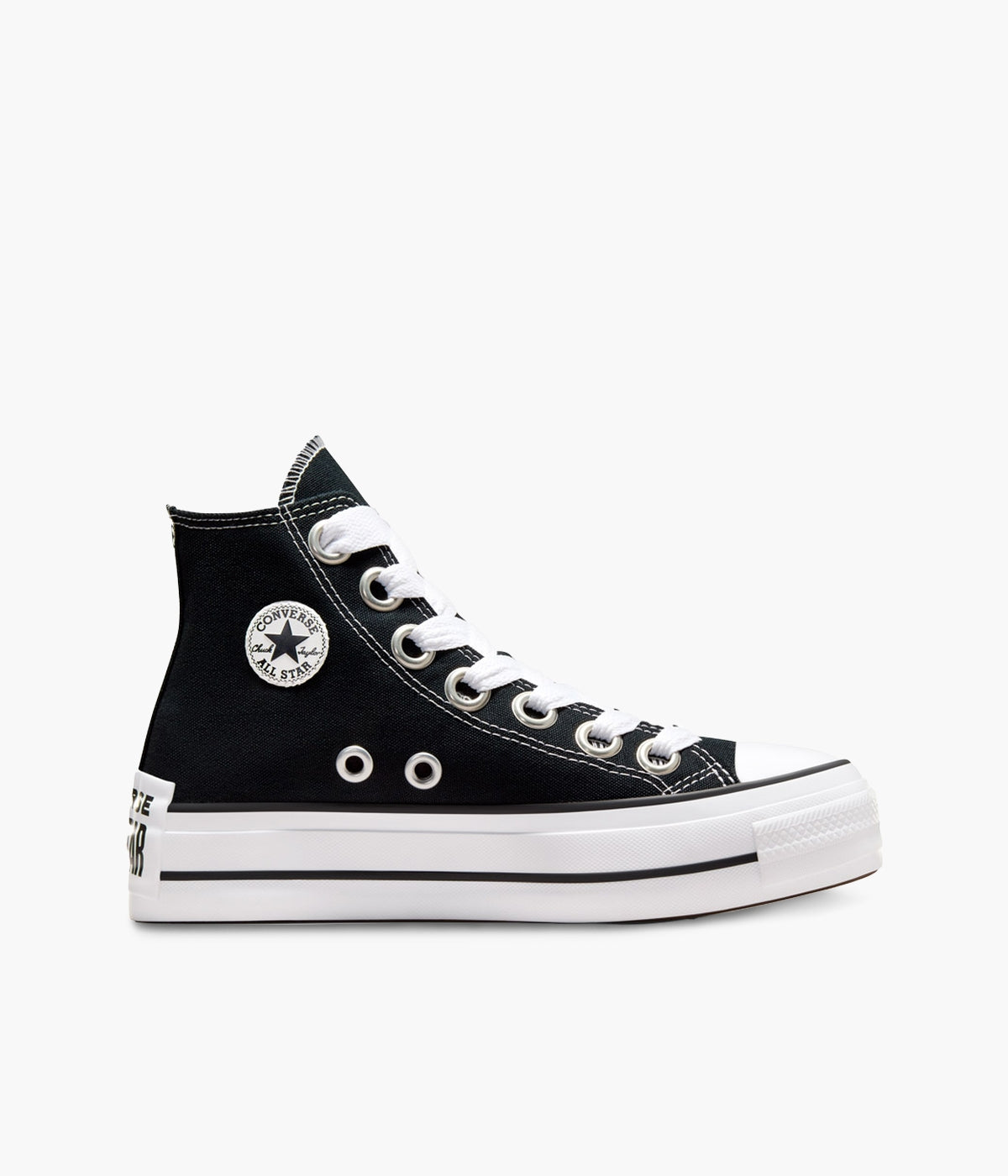 Converse Femme Plateforme Converse Noir Chuck Taylor Basket - Main Image