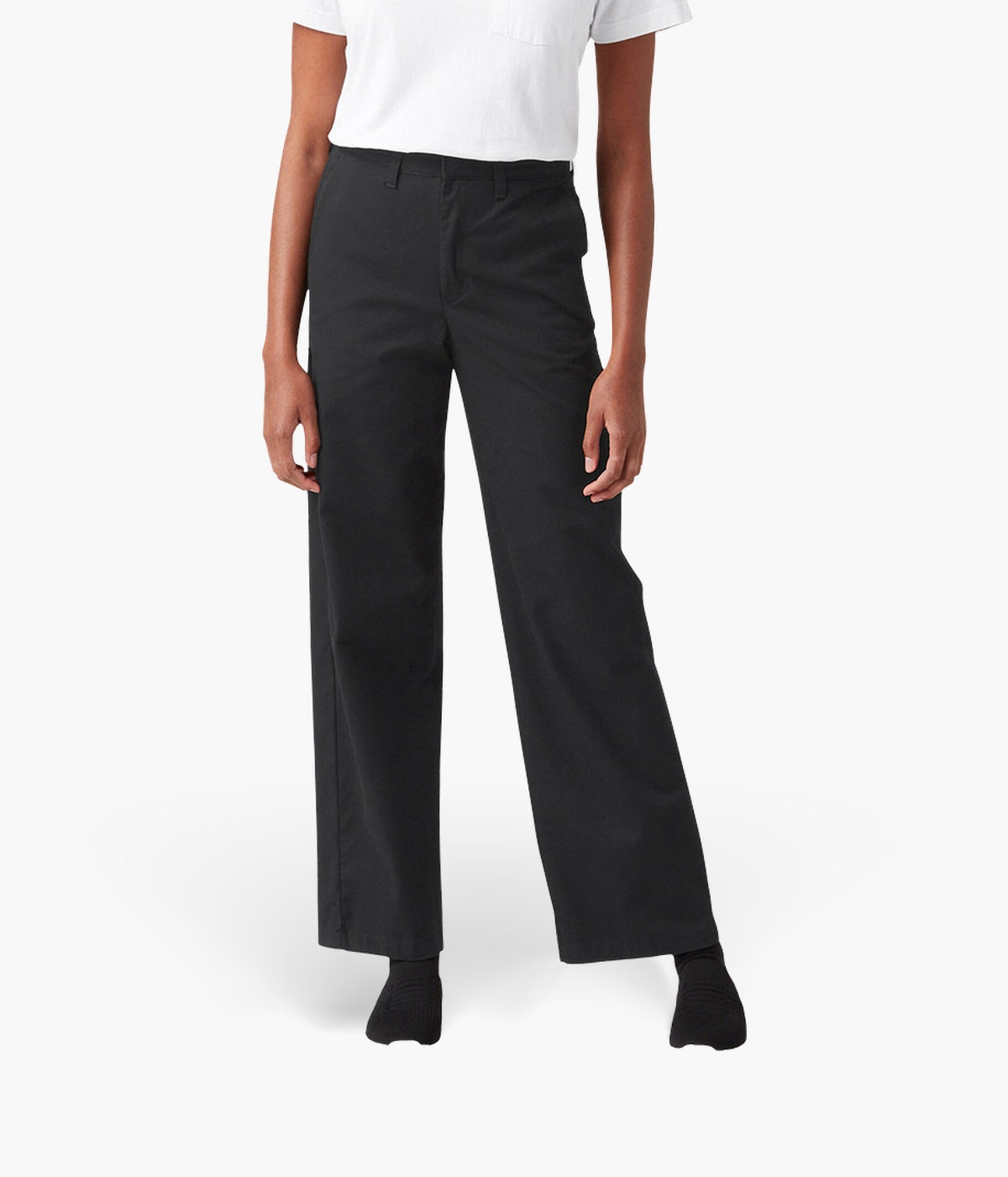 Dickies Women's Relaxed Fit Pants | Stretch Twill & Wide Leg