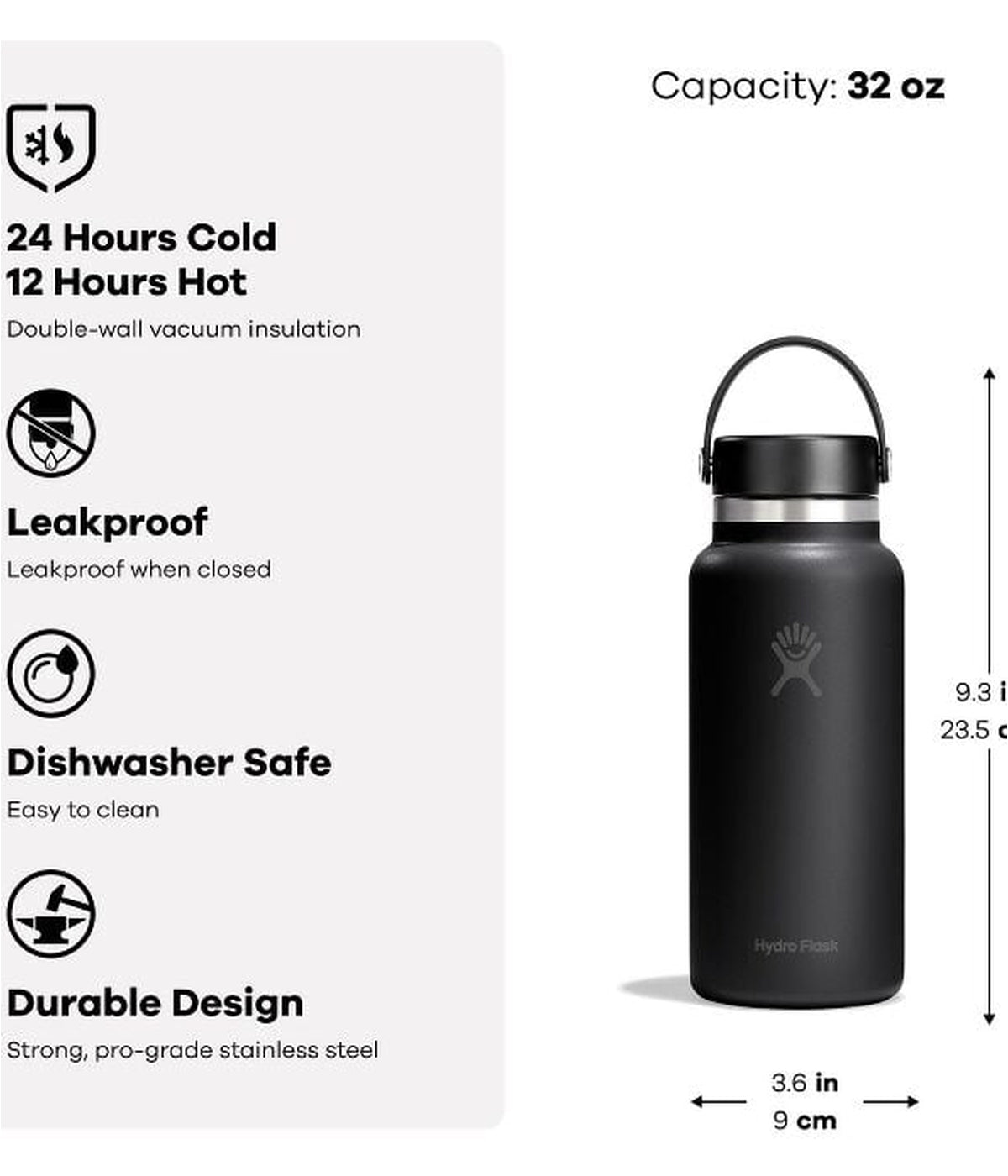 Hydro Flask 32oz Wide Flex Cap