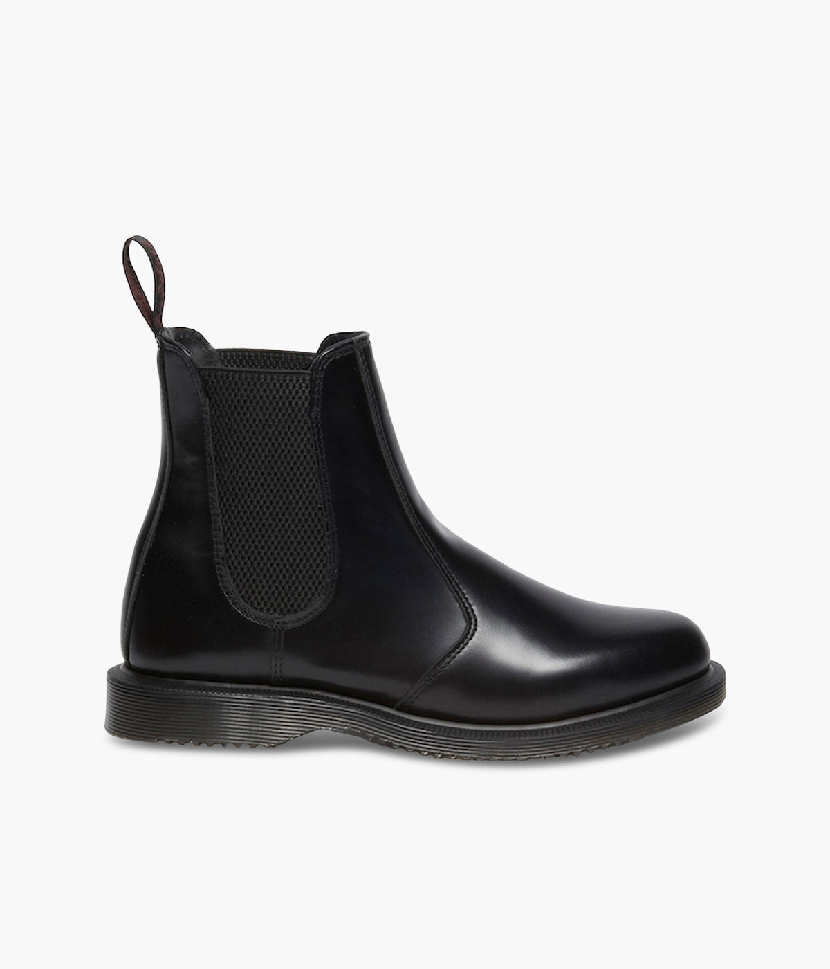 Martens Flora Smooth Chelsea Boots Polished Leather Classic