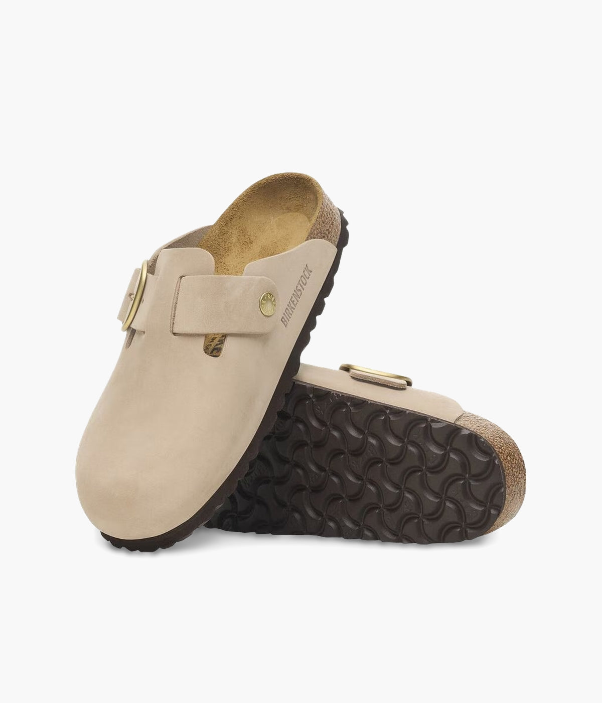 Birkenstock Boston Big Buckle Nubuck Leather Narrow | Iconic
