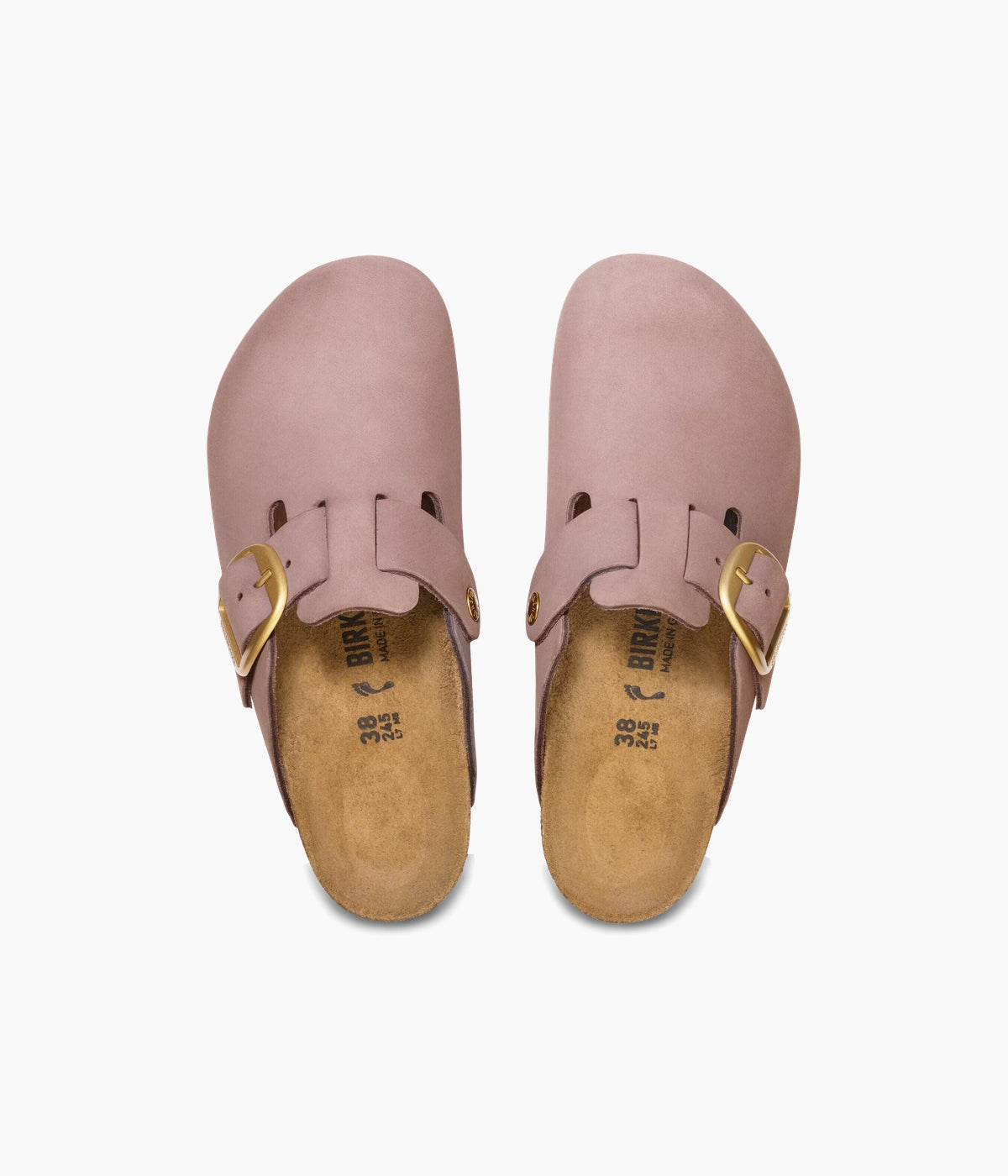 Birkenstock Boston Big Buckle Nubuck Leather Narrow | Iconic