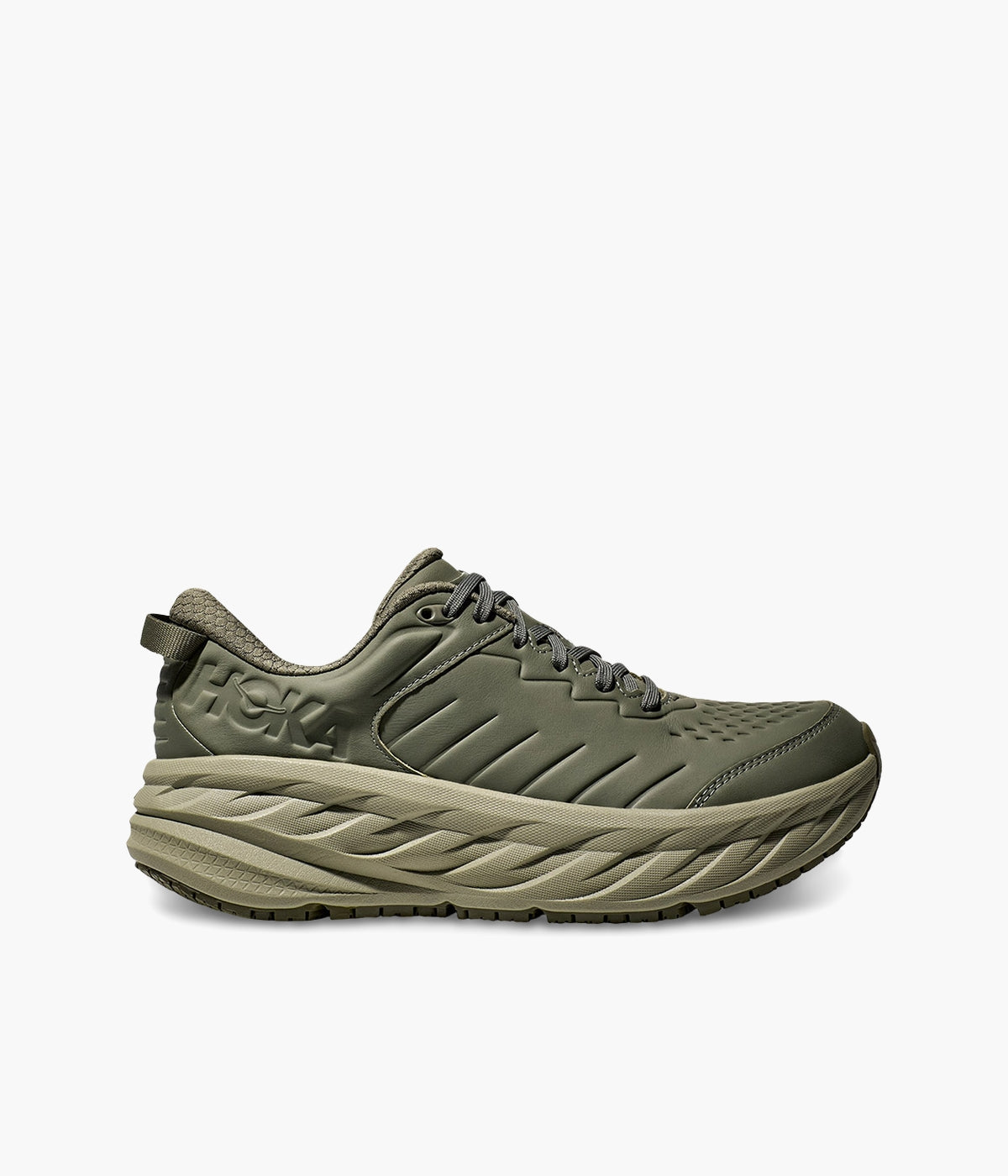 Hoka Men's Bondi SR | Water-Resistant Leather & Slip-Resistant