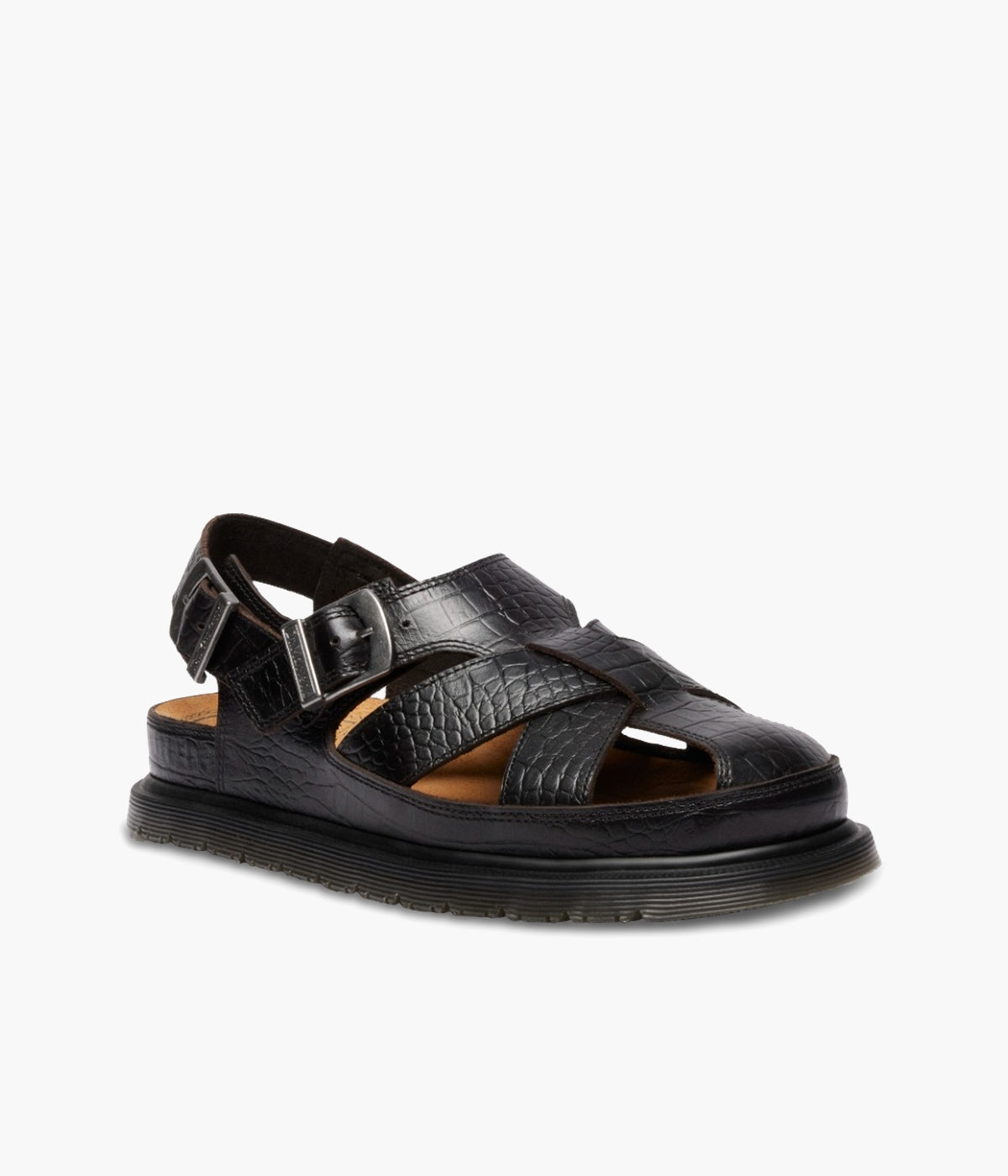 Dr. Martens Archive Fisherman Crocodile Analine Leather Sandals