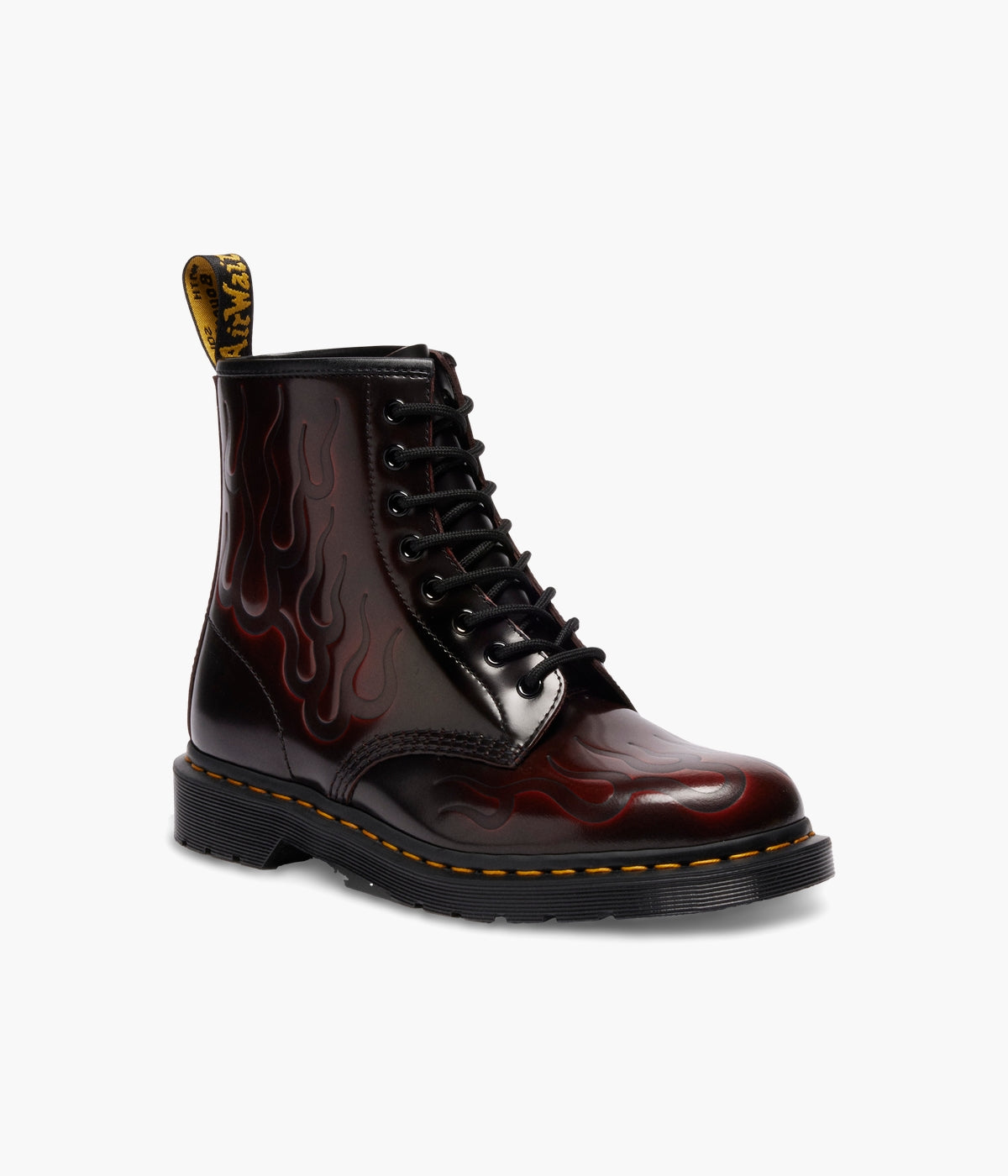 Dr.Martens インフェルノ 1460 Inferno Boots in Flame-Etched Arcadia Leather Dr. Martens