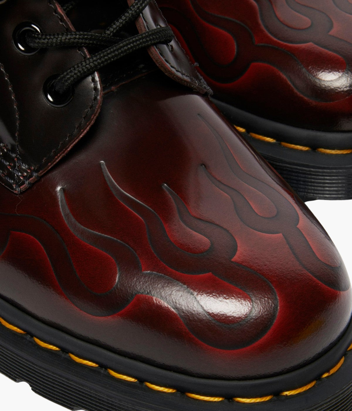 1460 Inferno Boots in Flame-Etched Arcadia Leather Dr. Martens