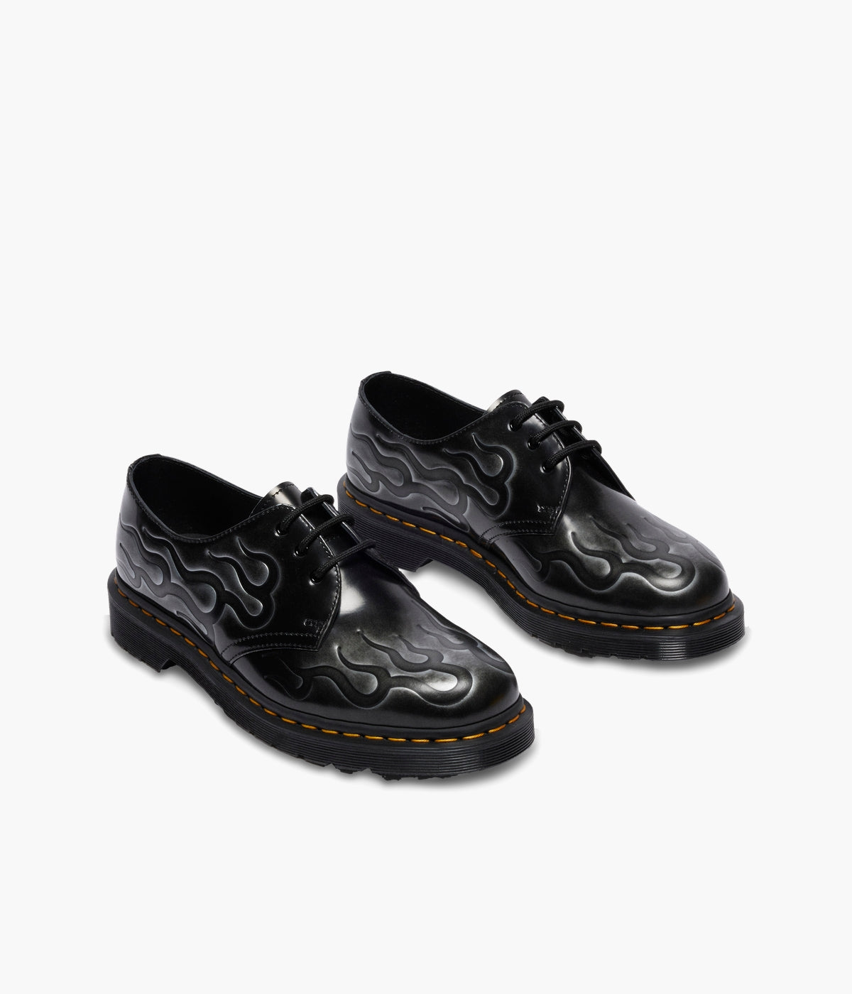 Dr. Martens 1461 Inferno Shoes – Flame-Etched Arcadia Leather