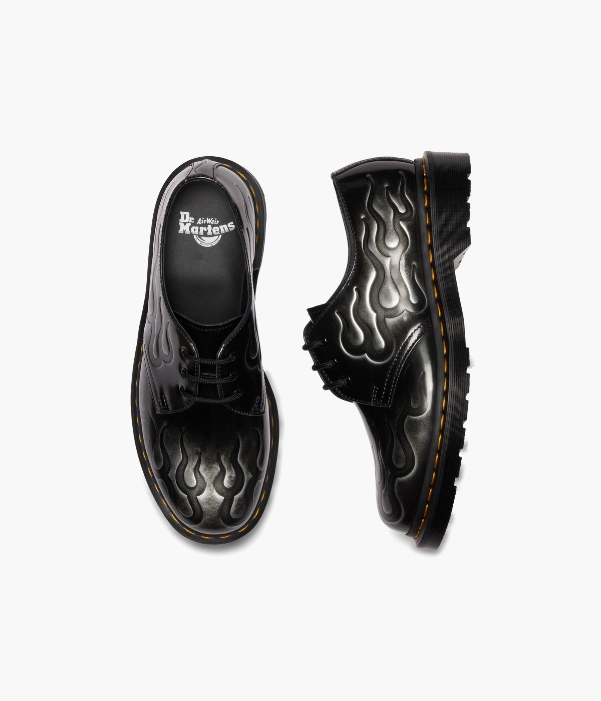 Dr. Martens 1461 Inferno Shoes – Flame-Etched Arcadia Leather