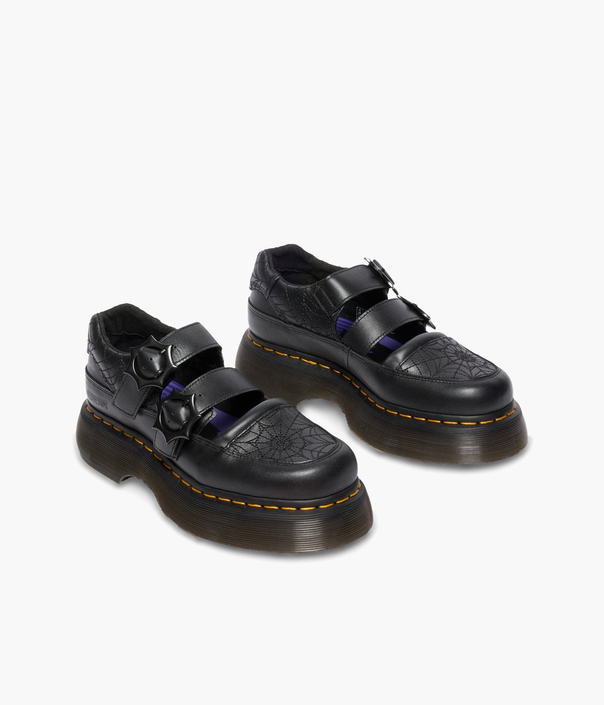 Dr. Martens x Wednesday Buzz Mary Jane Shoes | Gothic Leather