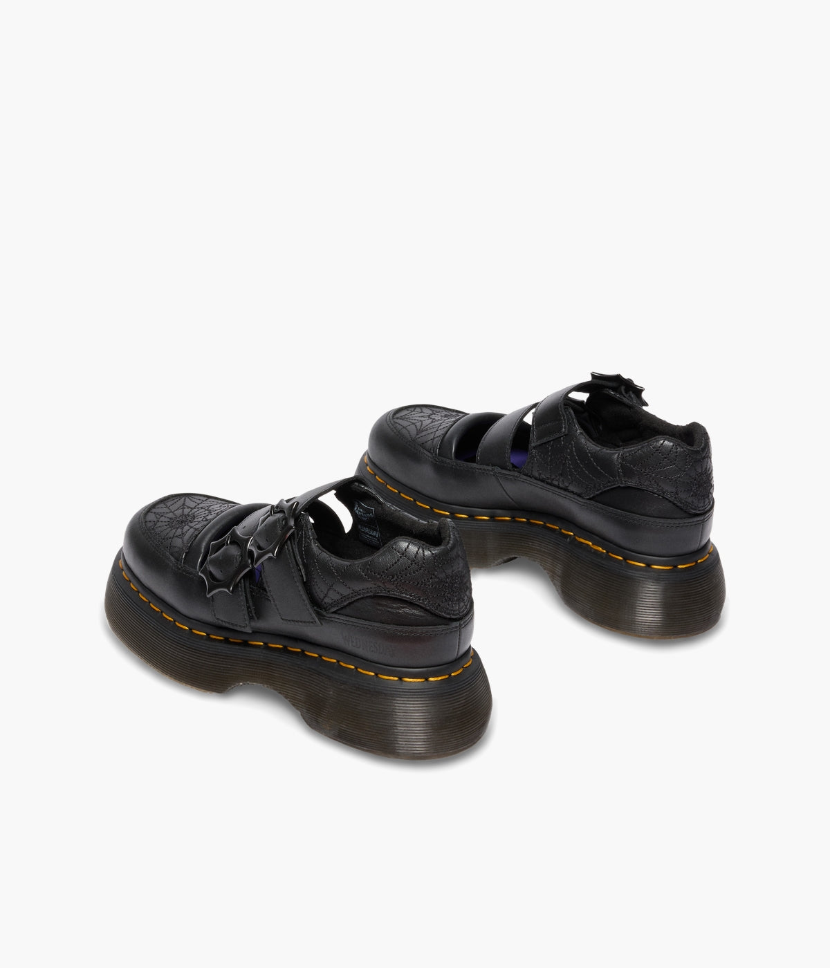 Dr. Martens x Wednesday Buzz Mary Jane Shoes | Gothic Leather