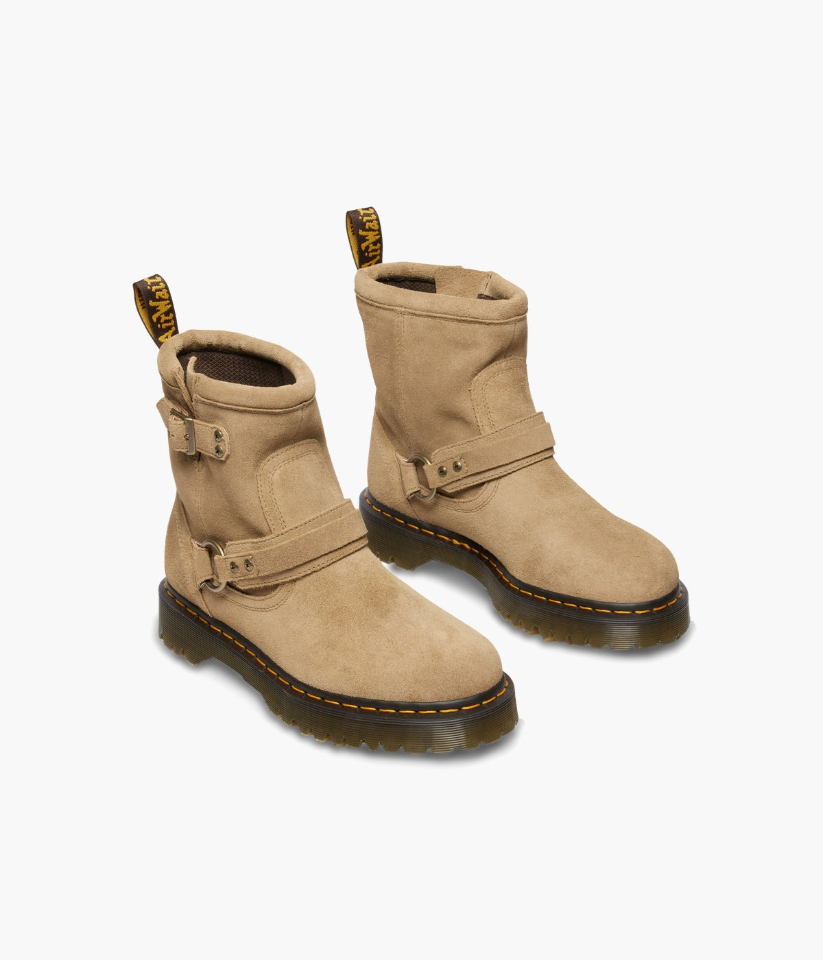 M*☆様 Dr. Martens ANISTONE HARNESS アンクル ブ Dr. Martens Anistone Harness Suede Biker Boots – Rugged Bronx