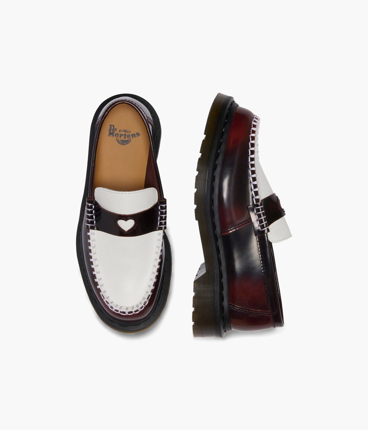 Dr. Martens Penton Loafer – Arcadia Leather with Heart Cut-Out