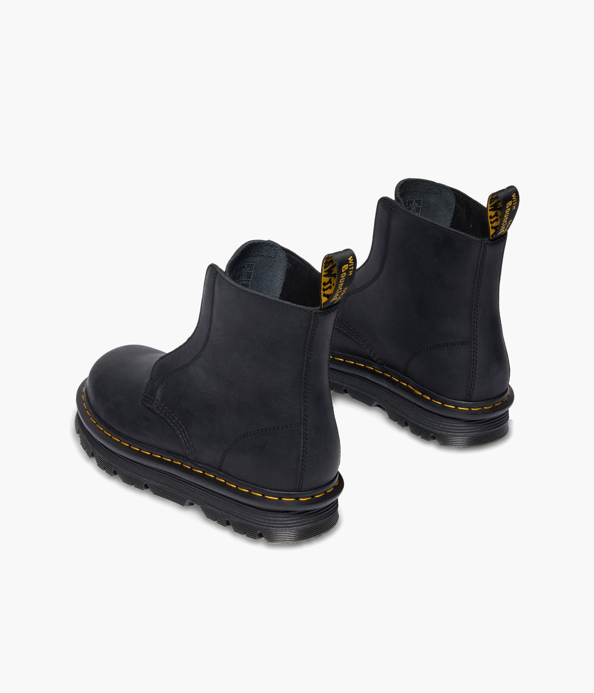 靴 Dr.Martens Style Slip-On Boots Leather Rigger Zebzag Women's Martens Dr. 26cm Boots ZEBZAG 靴