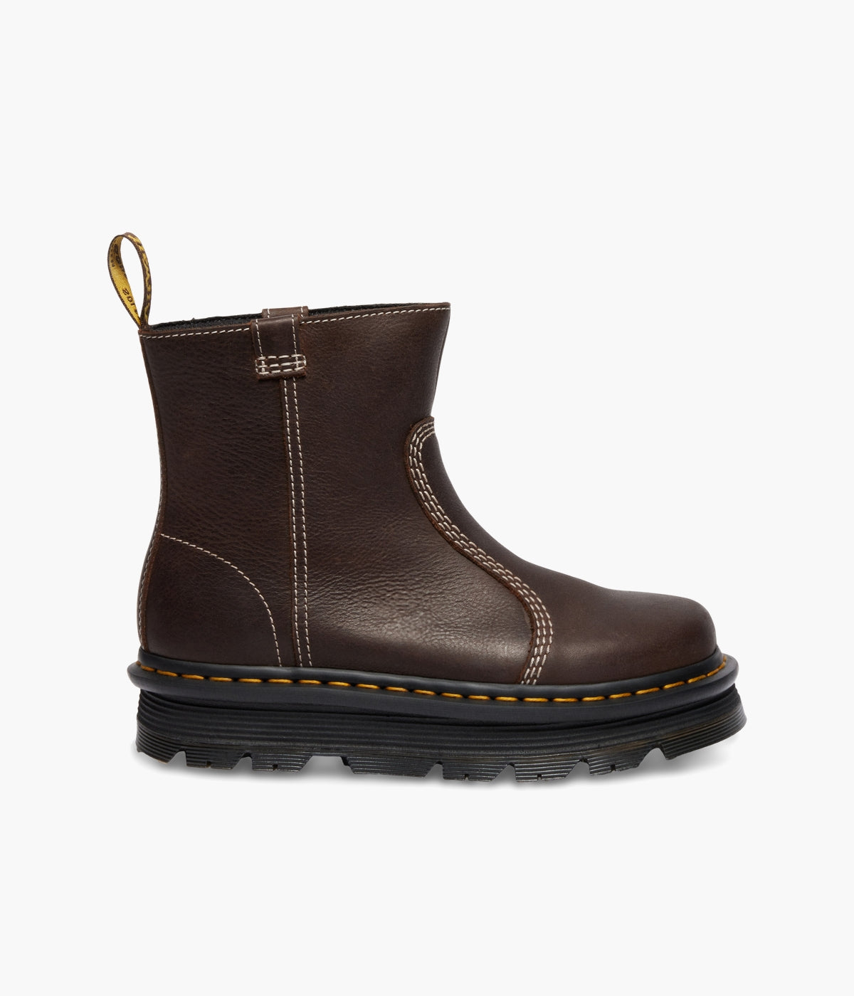 Dr. Martens Women's Zebzag Rigger Leather Boots Slip-On Style