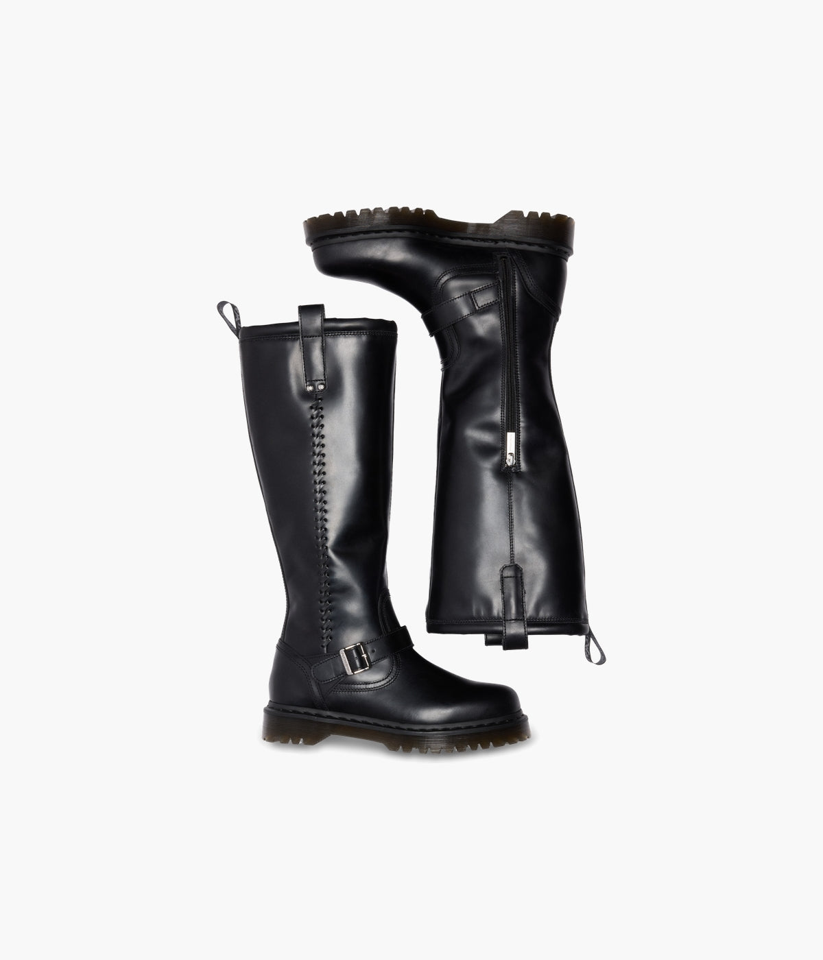 Dr. Martens Anistone Knee High Biker Boots | NEON Canada