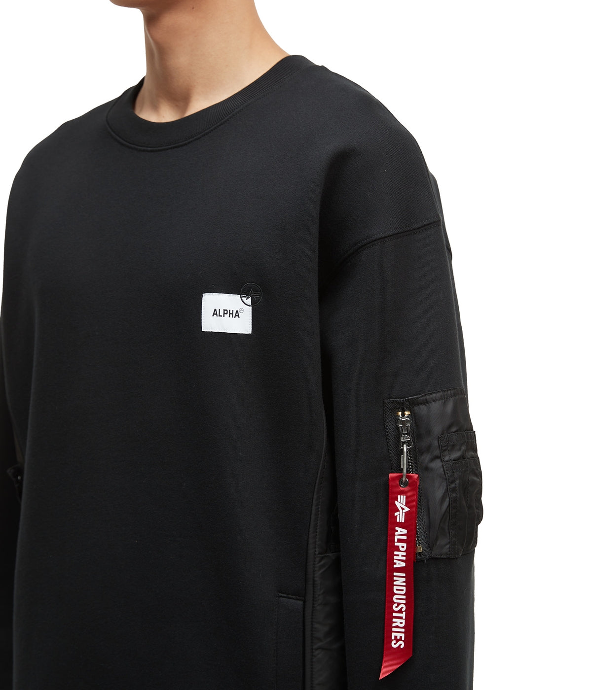 Alpha Industries UNFRM Utility Pocket Crew Neck | Cotton Blend