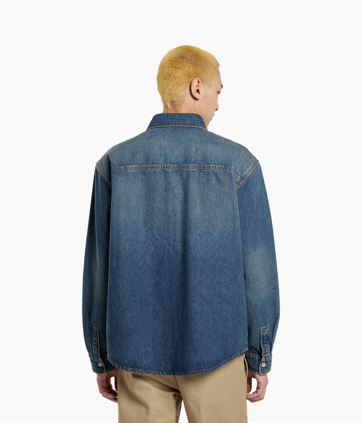 Dickies Men's Cotton Denim Work Shirt | Durable & Stylish | NEON