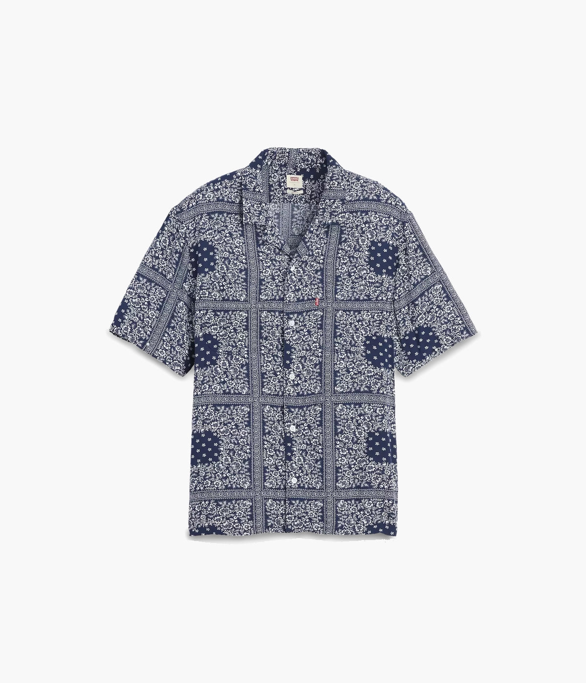 #color_Valentin Bandana Print Dress Blues - Blue