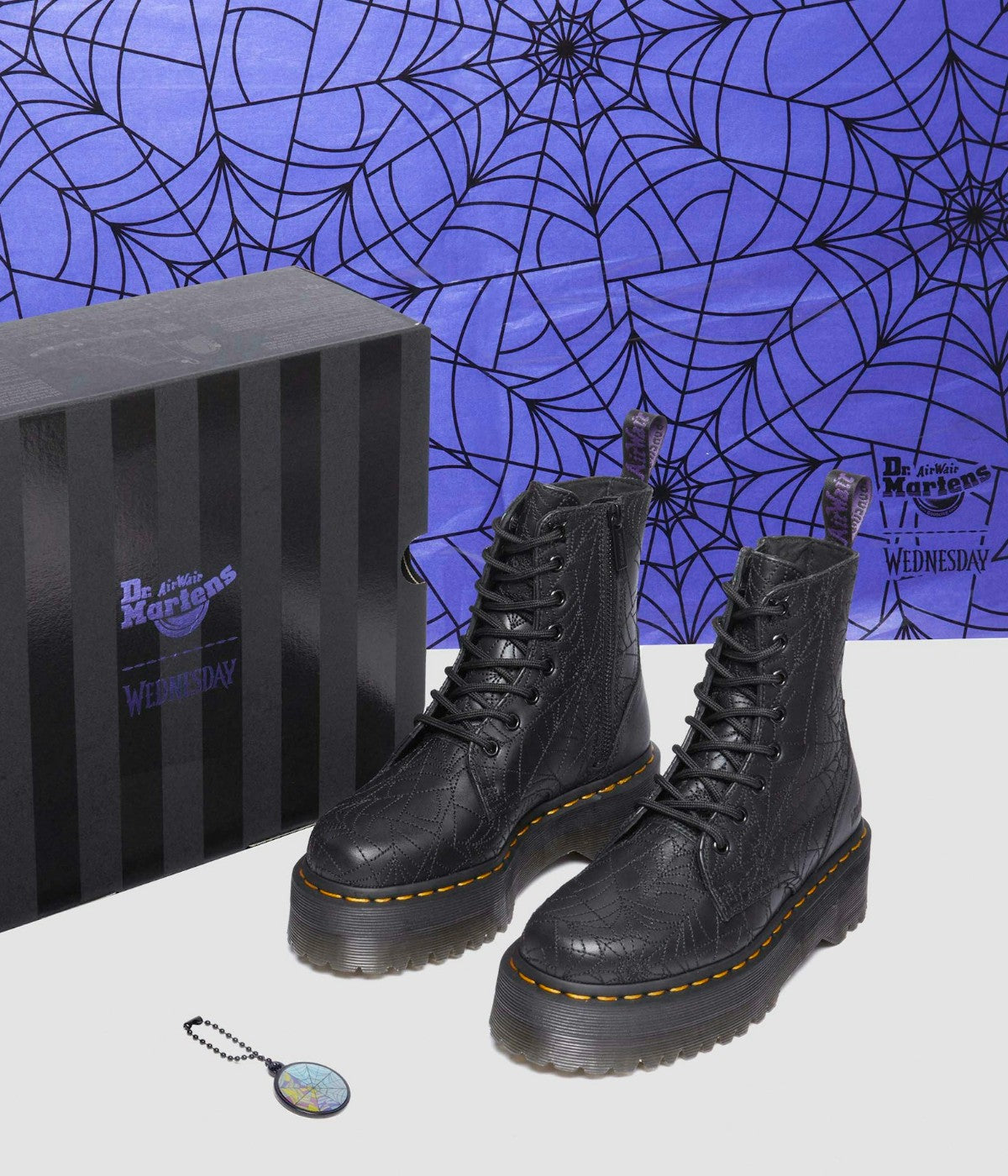 Dr. Martens x Wednesday Jadon Boots | Gothic Leather Platform