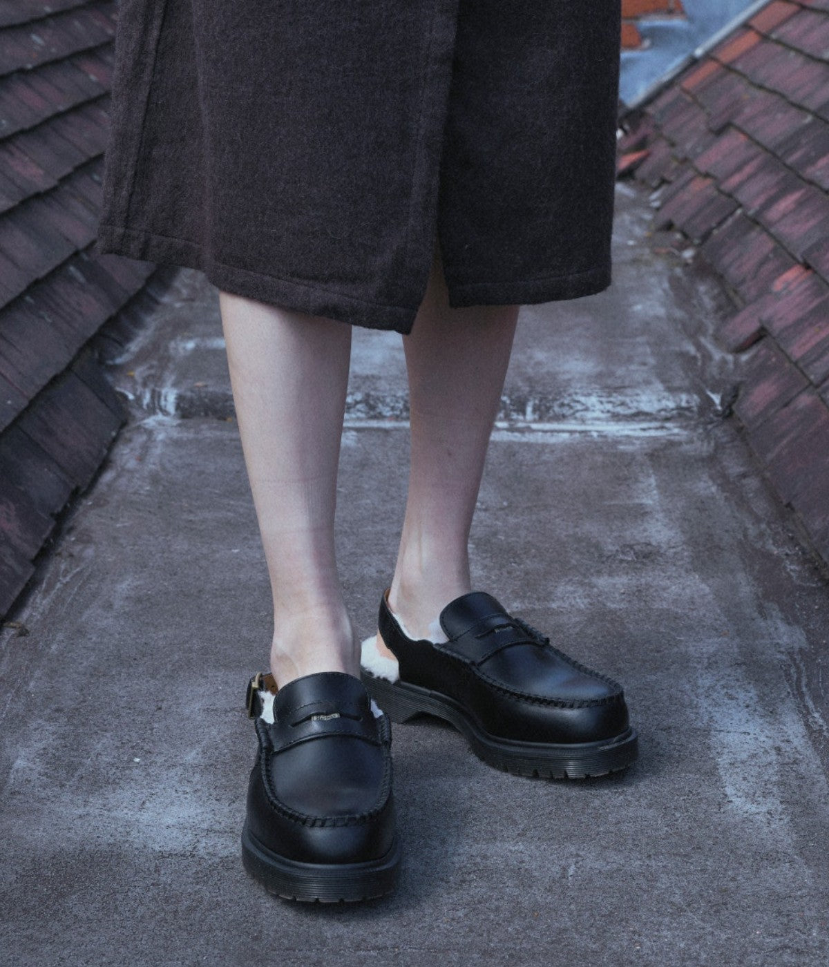 Dr. Martens Penton Slingback Loafers | Black Leather Loafer | NEON