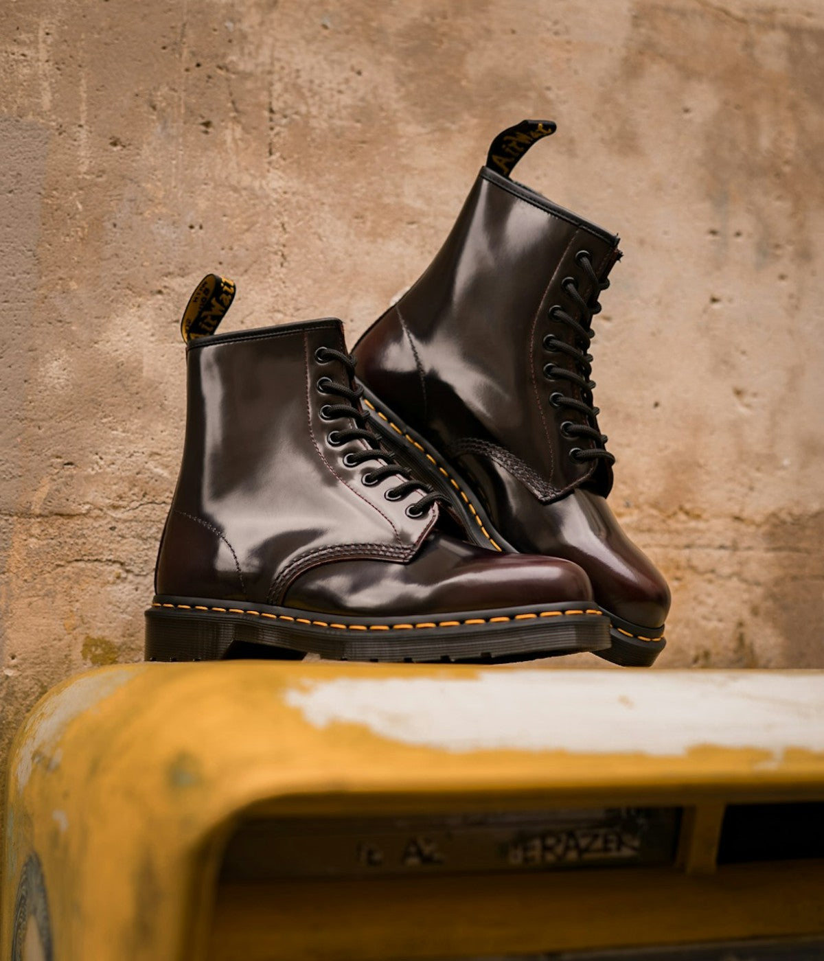 Dr. Martens 1460 Arcadia Leather Boots | Evolving Cherry-Red