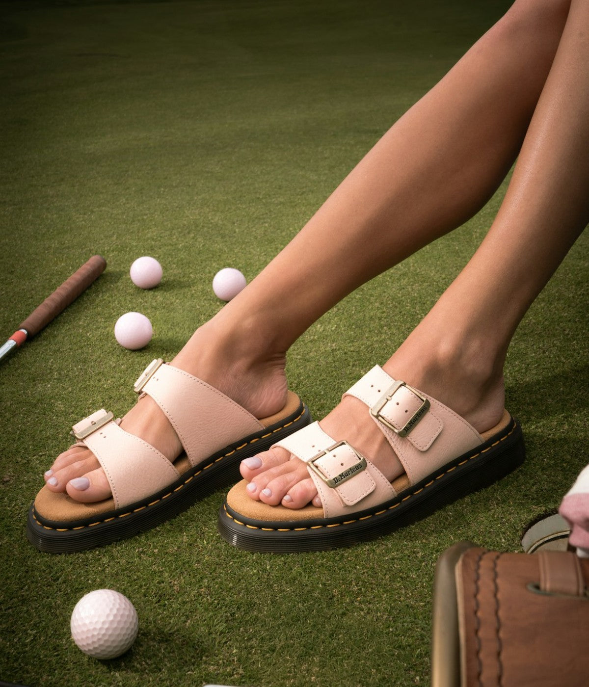 Dr. Martens Josef Nubuck Leather Slide Sandals | Summer Essential