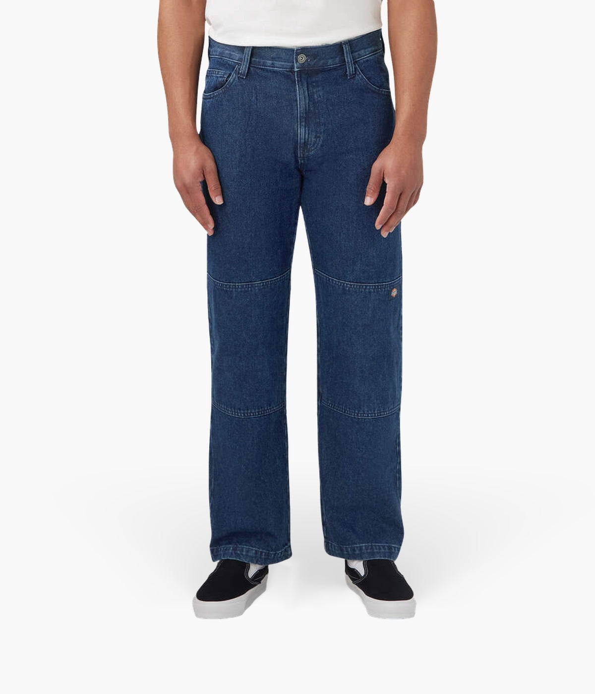 Dickies Men's Loose Fit Double Knee Jeans | Durable Denim