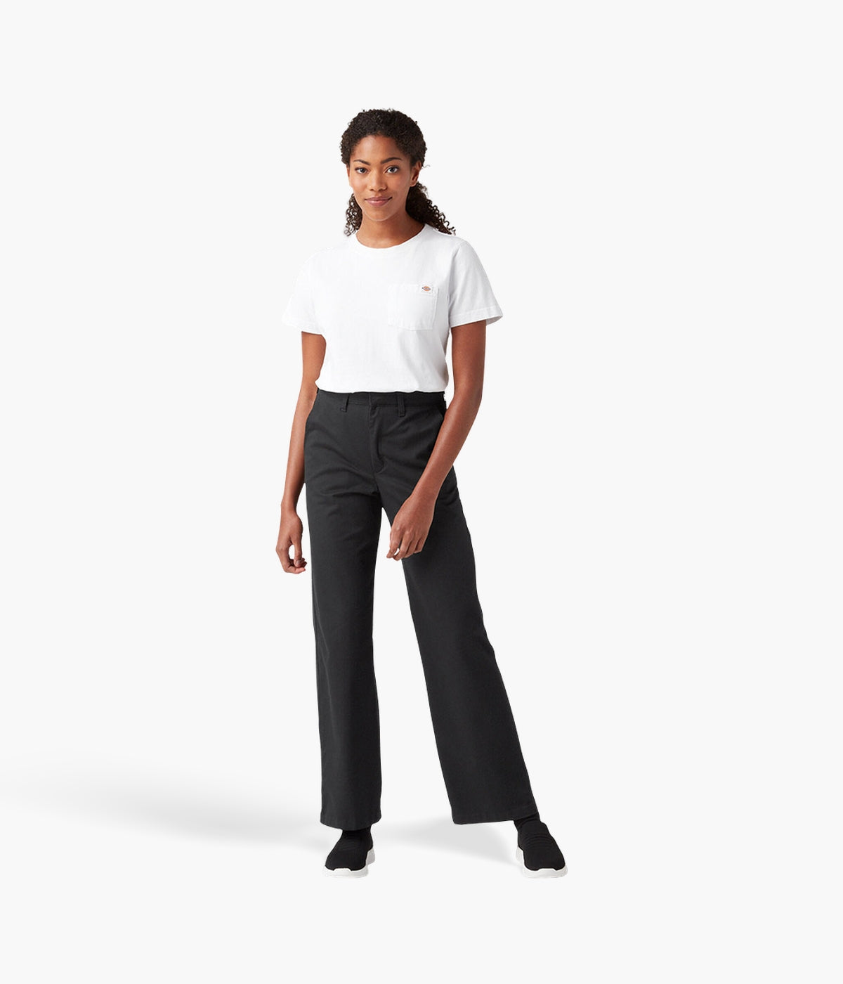 Dickies Women's Relaxed Fit Pants | Stretch Twill & Wide Leg