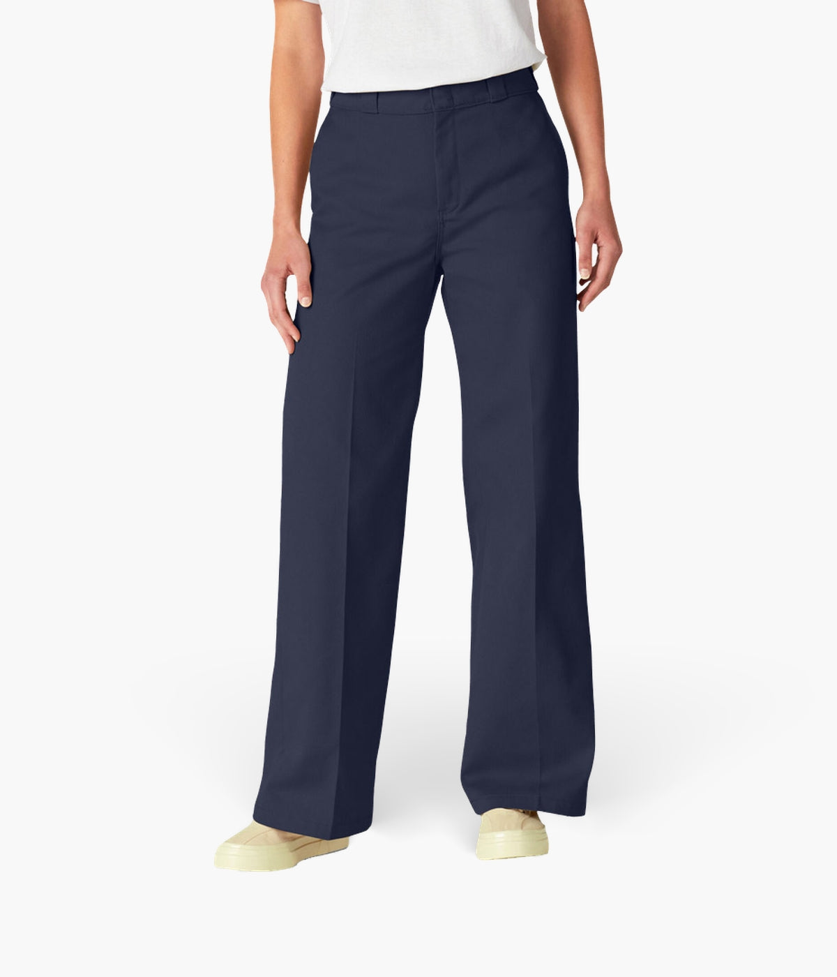 Dickies Women's Wide Leg Work Pants | Polycotton Twill & High-Rise