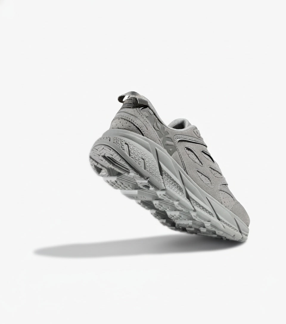 Hoka Men's Clifton L Suede | Suede & MetaRocker™ Geometry | NEON