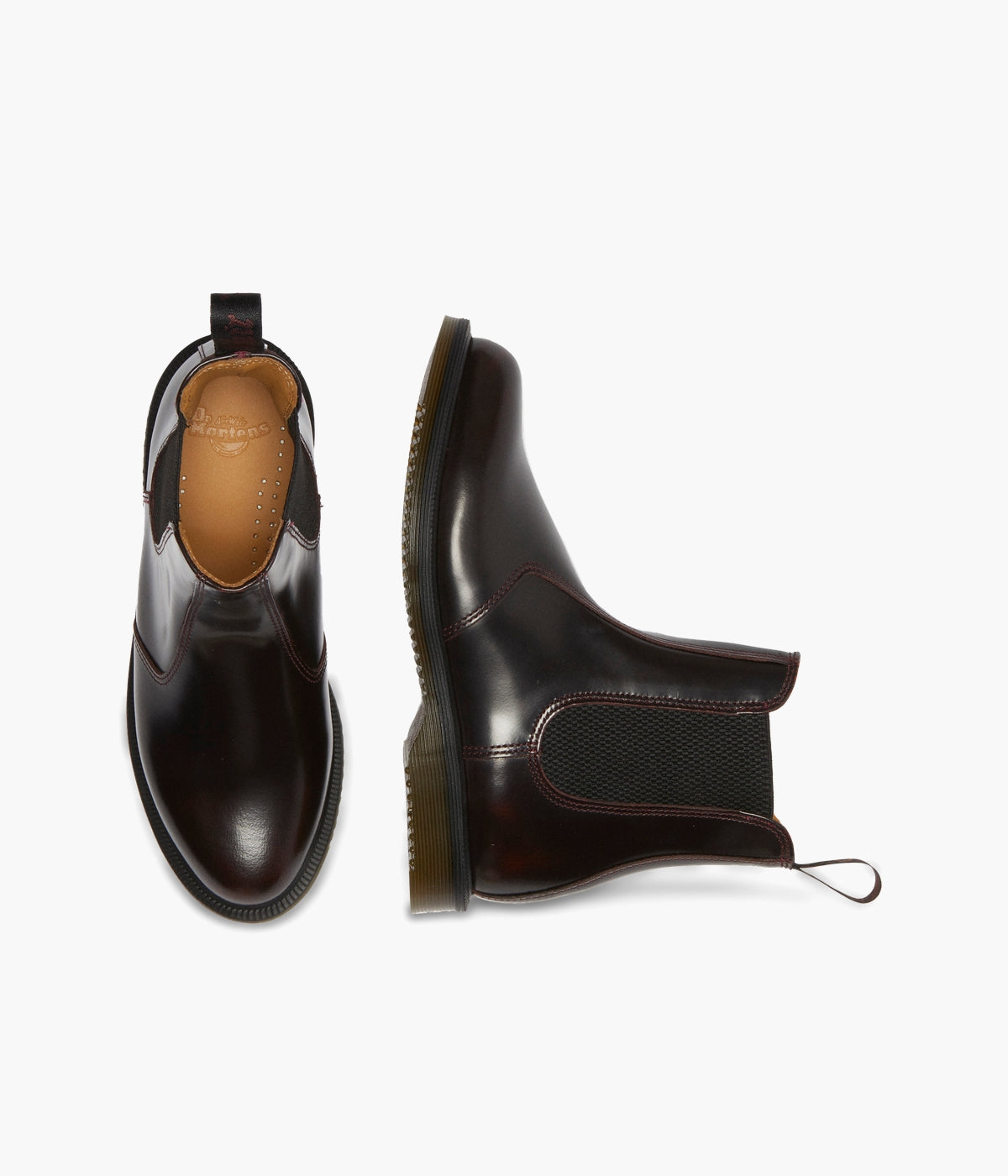 Dr. Martens Flora Smooth Chelsea Boots | Polished Leather Classic