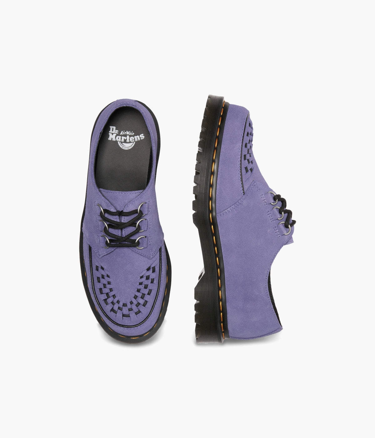 Dr. Martens Ramsey Woven Suede Creeper | Grooved BEN Sole | NEON