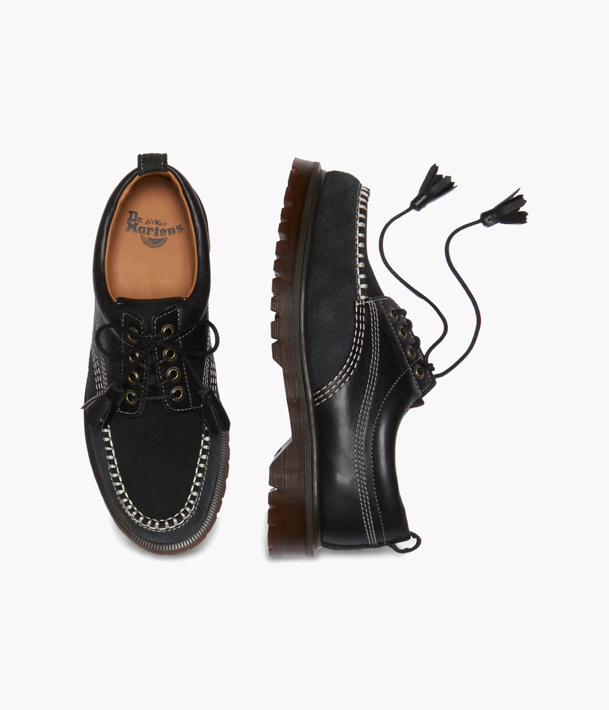 Dr. Martens Lowell Shoes – Leather, Nubuck & Suede | Classic Black