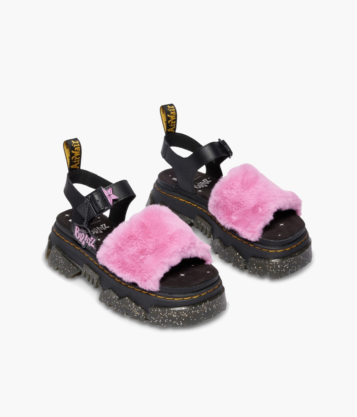 Dr. Martens Bratz Mattison Strap Sandals | Pink + Black Platform