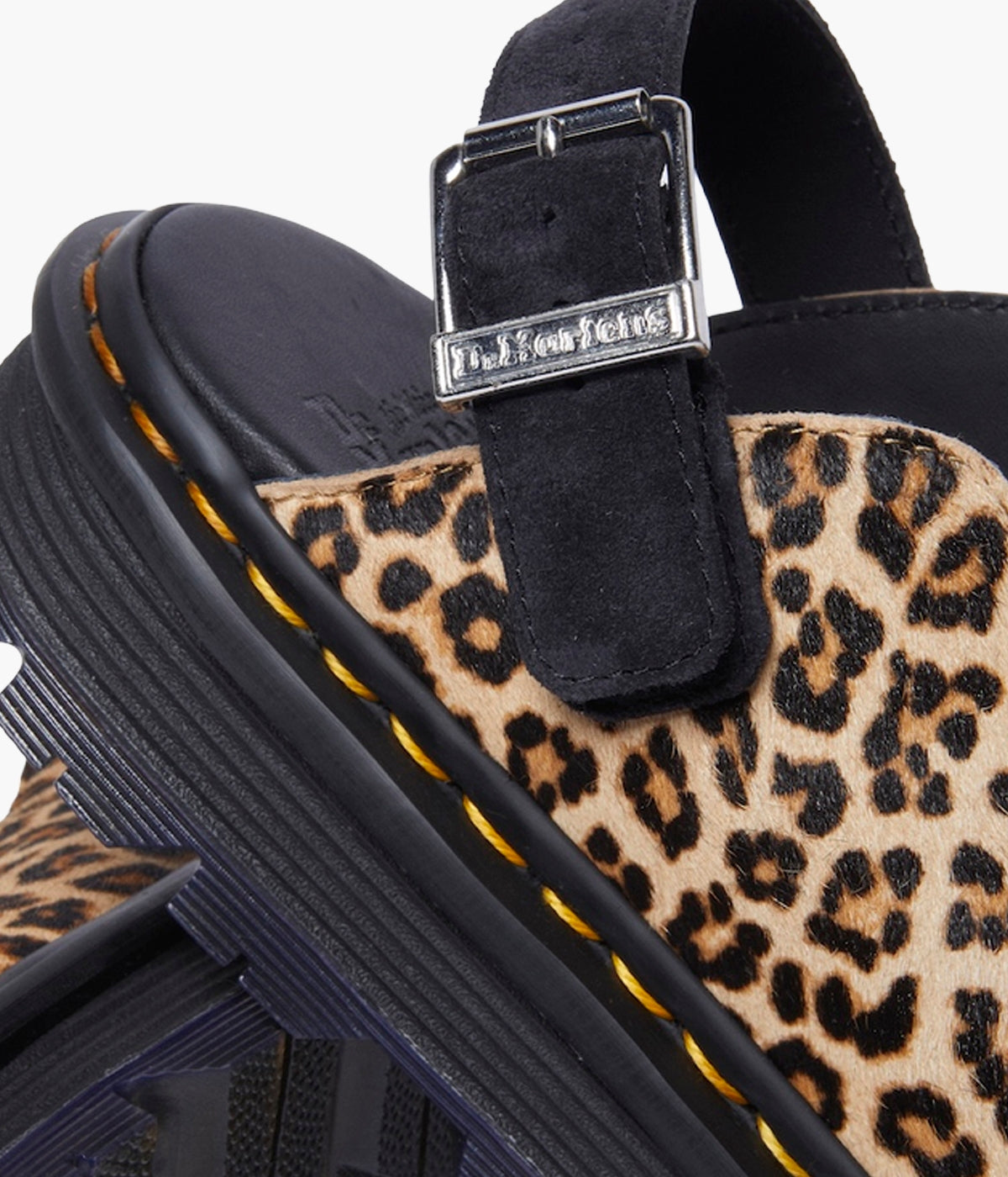 Dr. Martens Zebzag Leopard Platform Mules | Slingback | NEON Canada