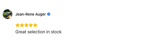 Great selection in stock