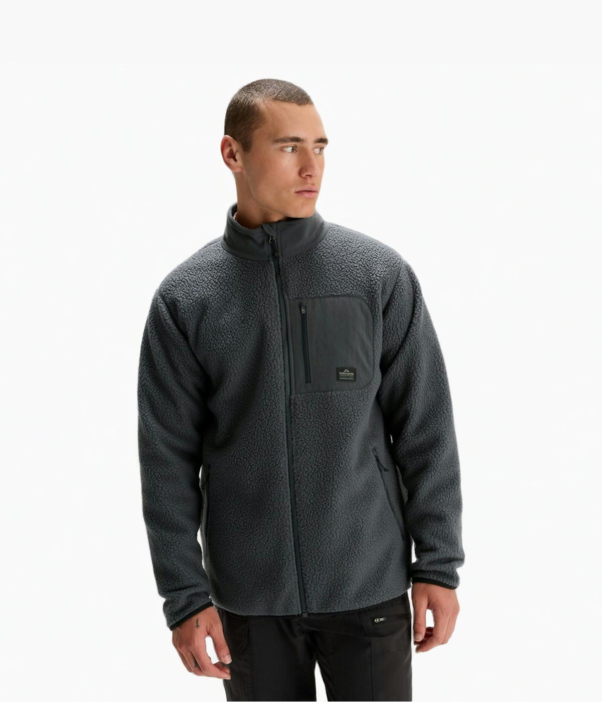 Men's Co-Z High Pile Jacket | Recycled Fleece | Kathmandu | NEON