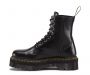 Dr. Martens Jadon Smooth Leather Platform Boots in Black Polished Smooth