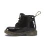 Dr. Martens Infant 1460 Patent Leather Lace Up Boots in Black Patent Lamper