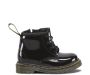 Dr. Martens Infant 1460 Patent Leather Lace Up Boots in Black Patent Lamper