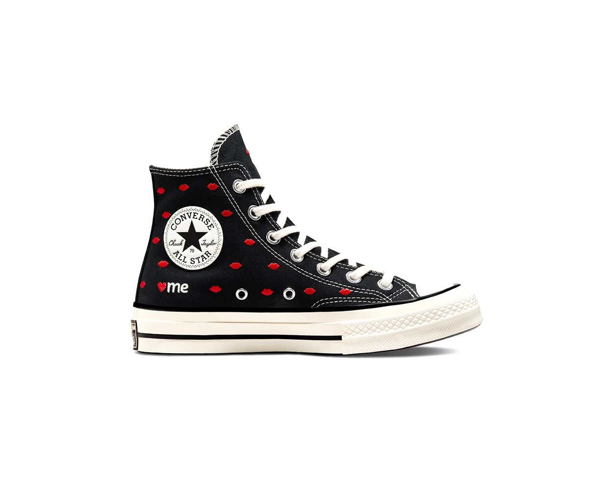 high top embroidered converse