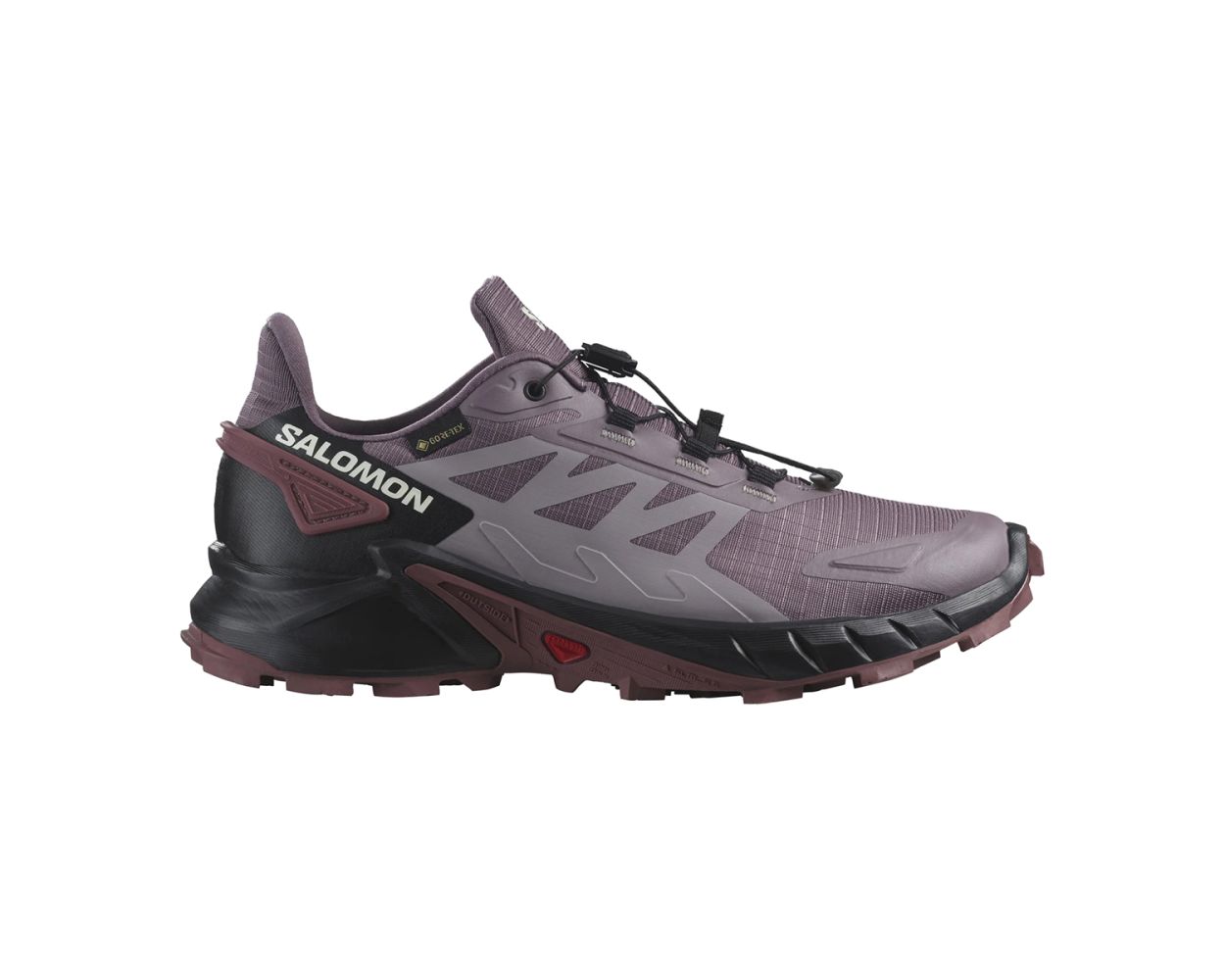 Salomon Supercross Gore-Tex Women's Trail Running Shoes in Moonscape/Black/Wild Ginger | NEON Canada
