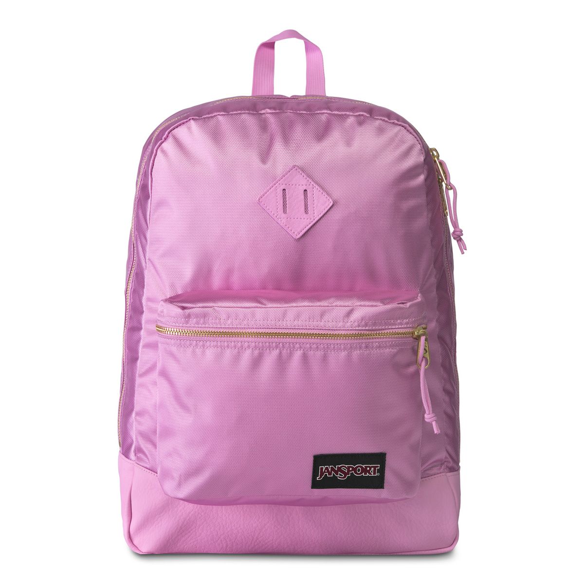 JanSport Super FX Backpack in Lavender Orchid Gold Premium Poly | NEON