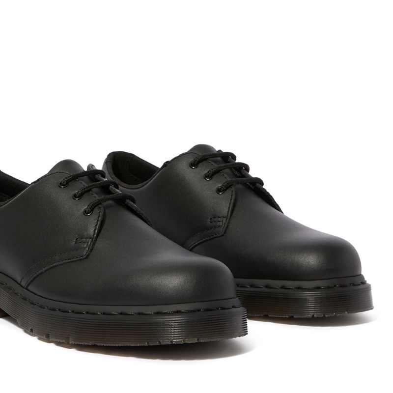 Dr. Martens 1461 Mono Slip Resistant Oxford Shoes in Black | Neon