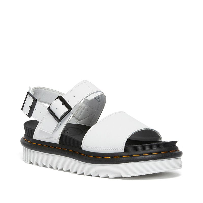 Dr. Martens Voss Women's Leather Strap Sandals in White