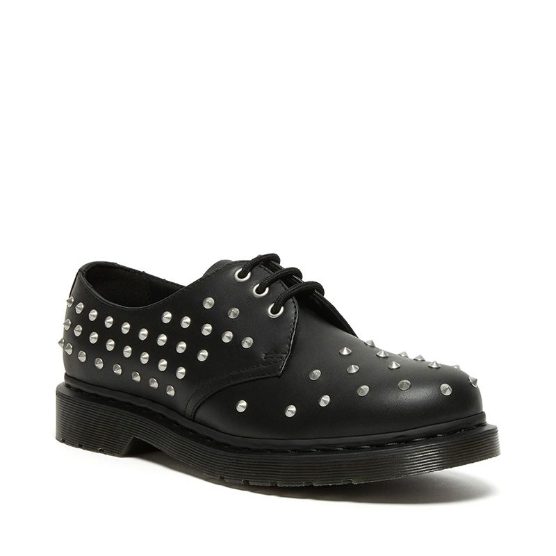 1461 leather studded oxford shoes